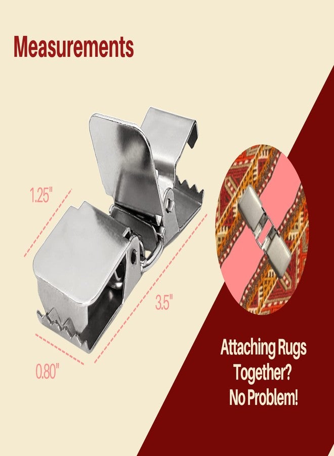 Wise Linkers Double Rug Clips (4 Pcs per Pack) for Hanging Carpets, Rugs and Quilts from Wise LINKERS - Image 5